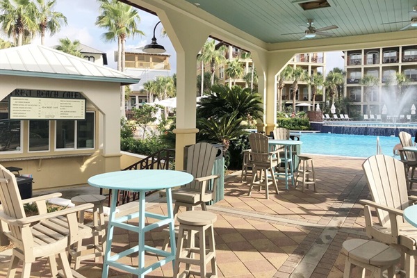 Cafe at community pool