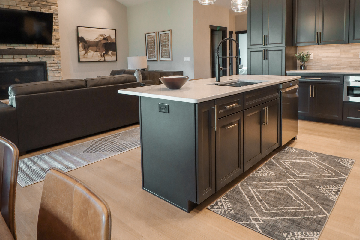 Kitchen and living space