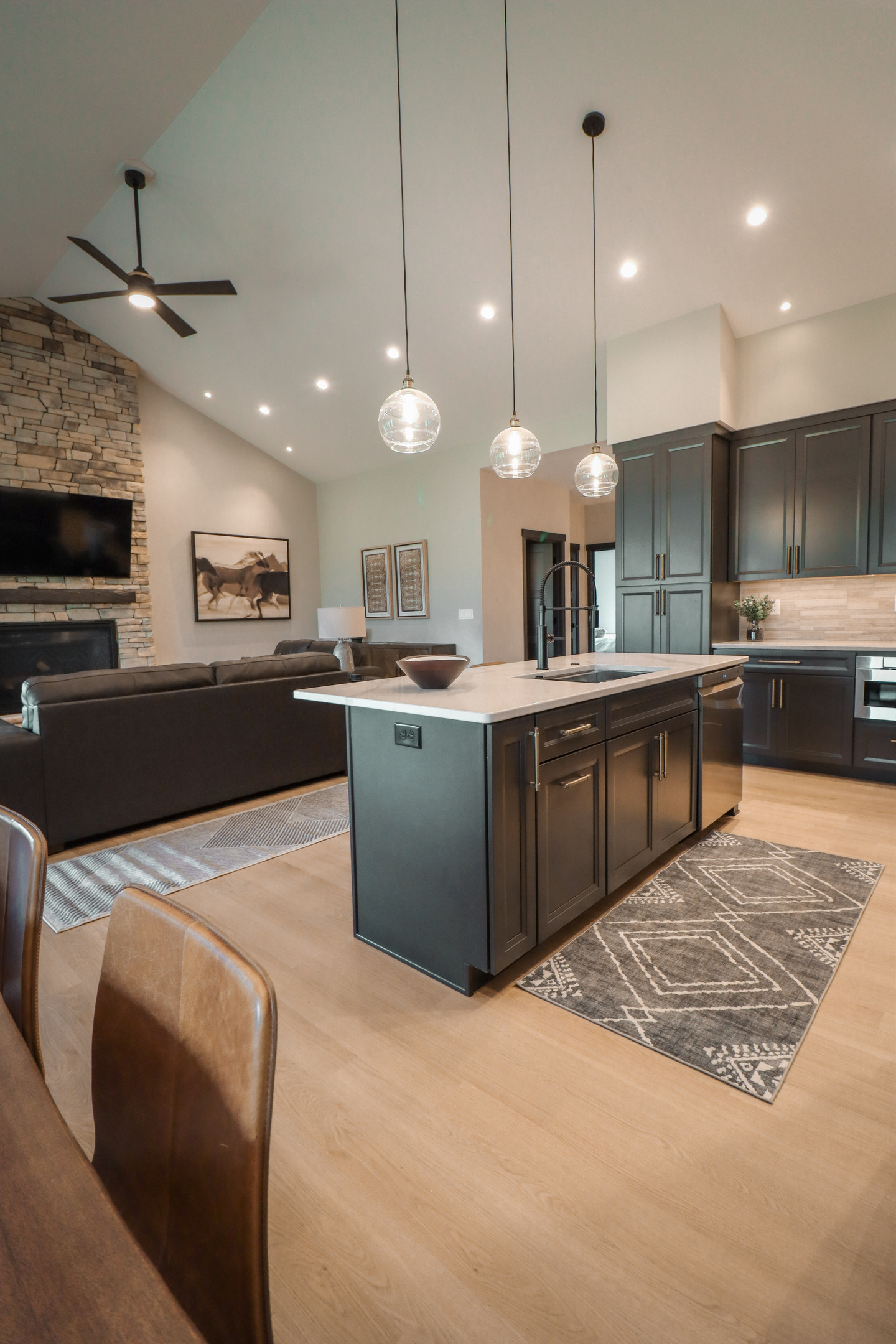 Kitchen and living space