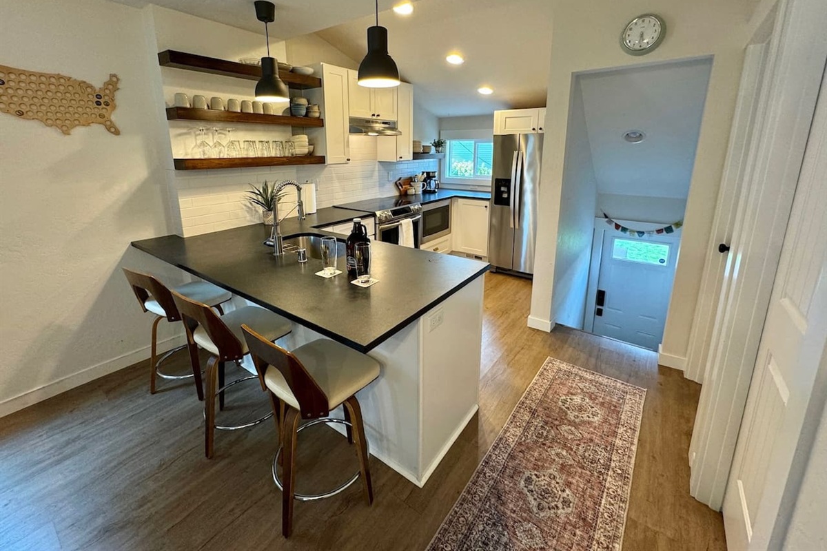 Fully equipped kitchen