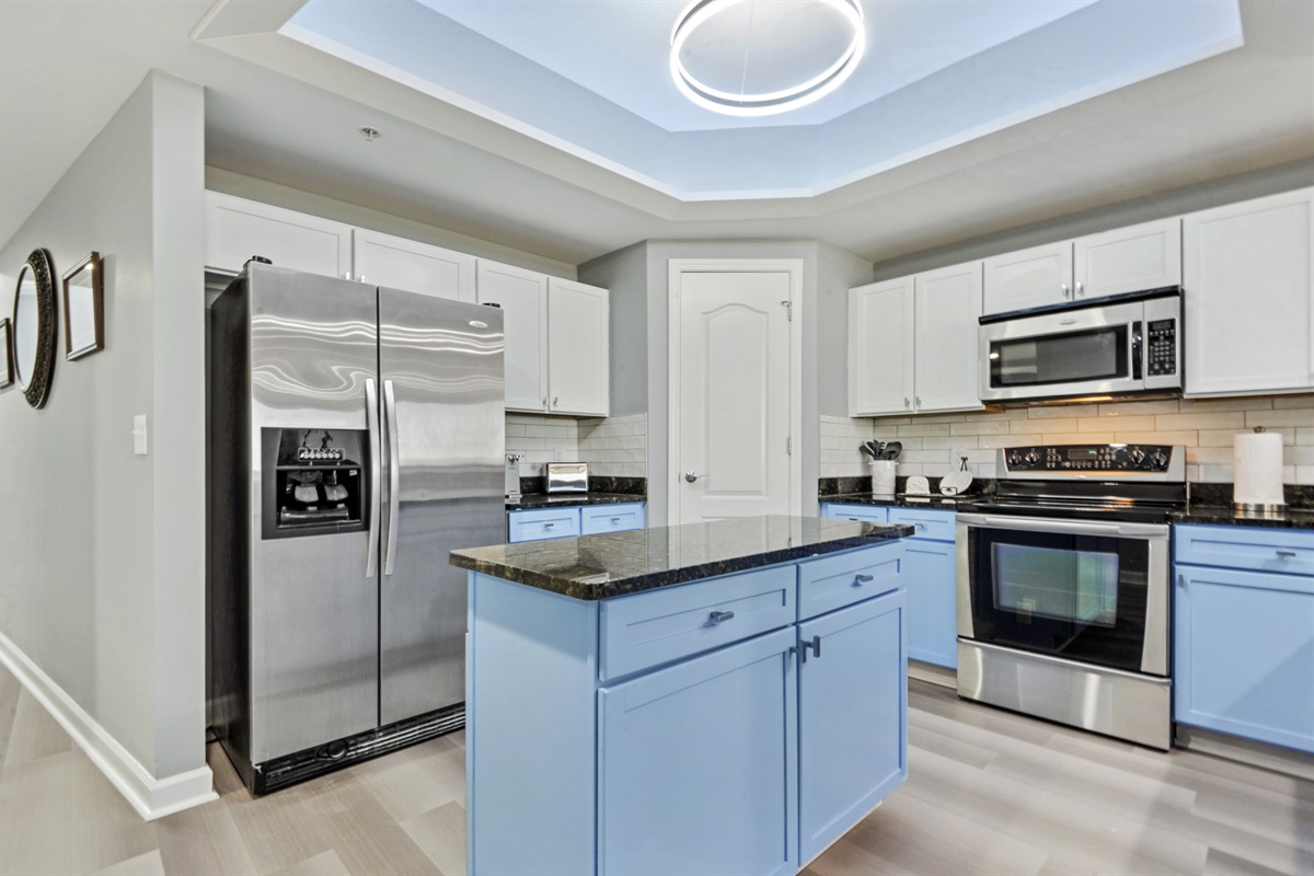 Freshly remodeled kitchen