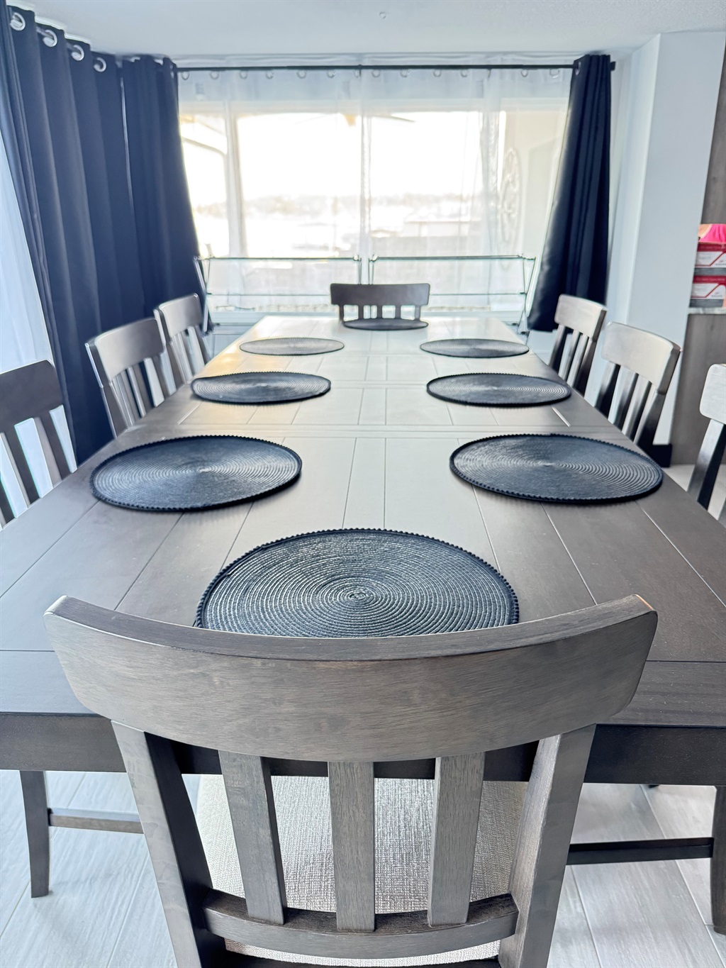 Everyone gets to sit at the "Big Kid Table" for 8