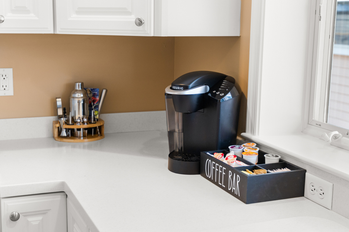 Coffee Bar with Keurig and K-Cups