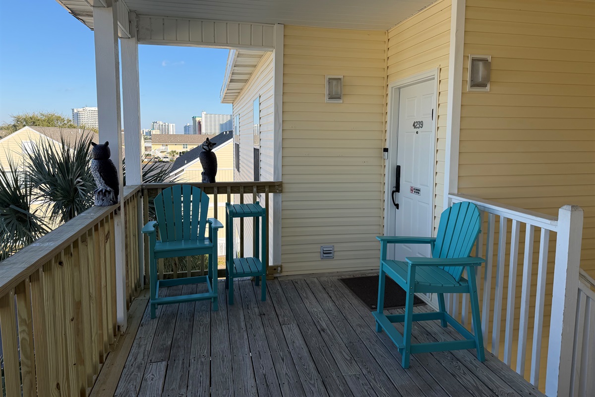 View of the entrance to the unit.