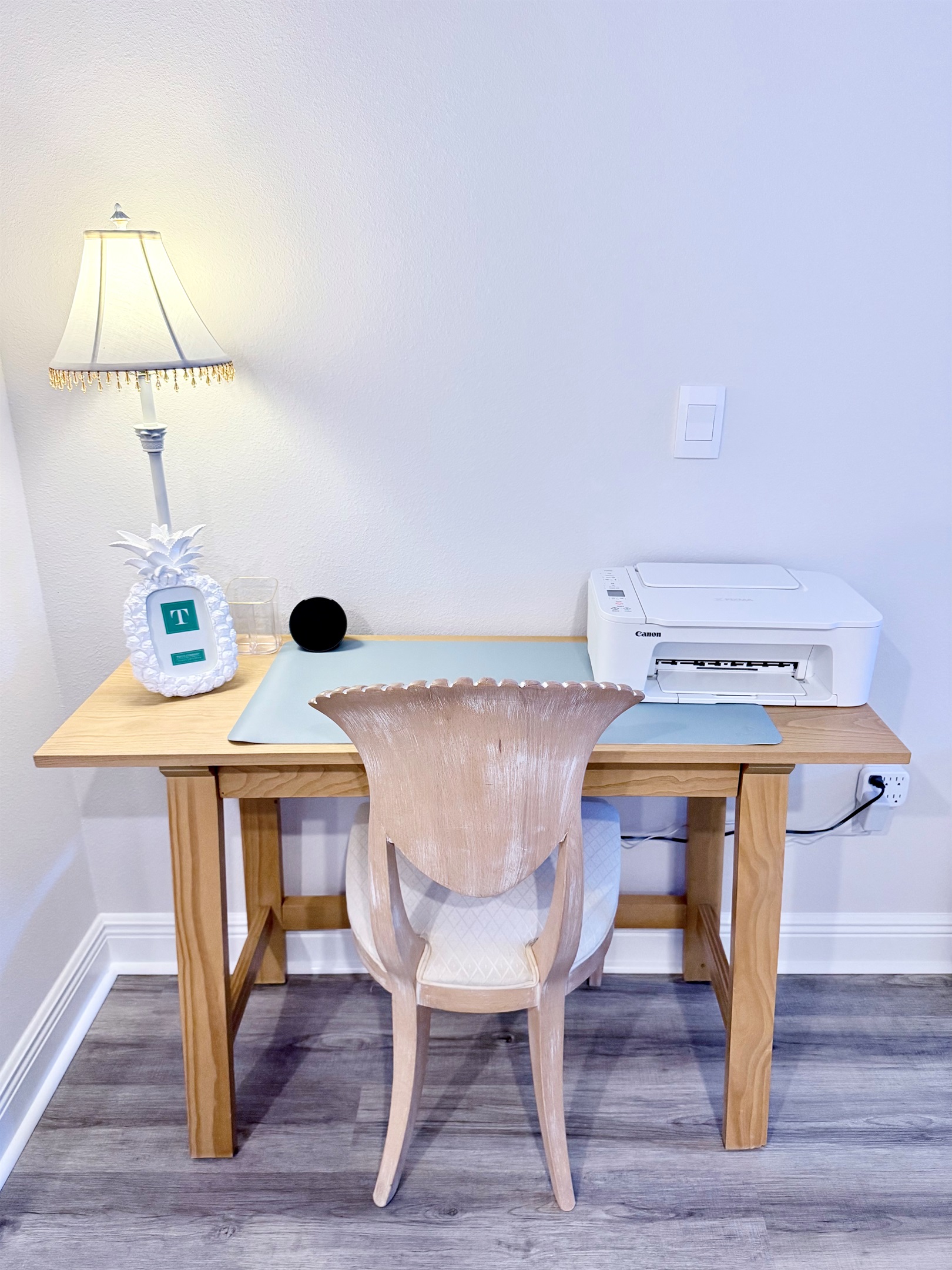 Office area with printer included