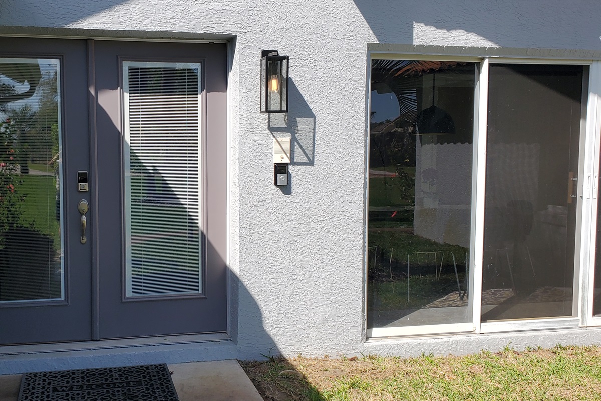 Front door at Sunset Cove