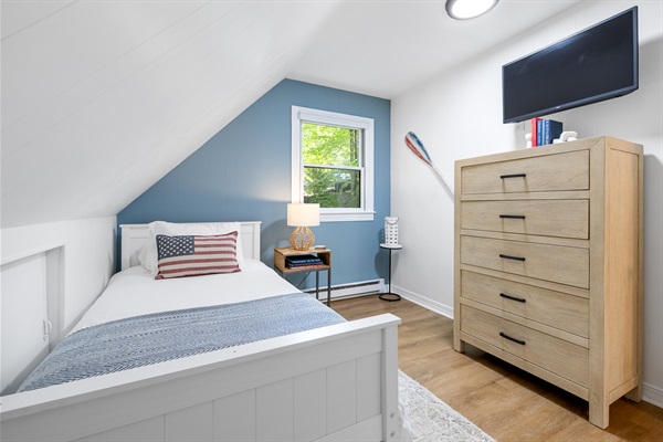 One of two twin bedrooms