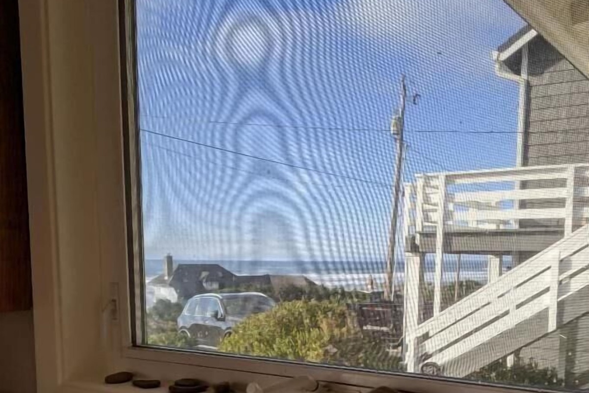 view from kitchen sink