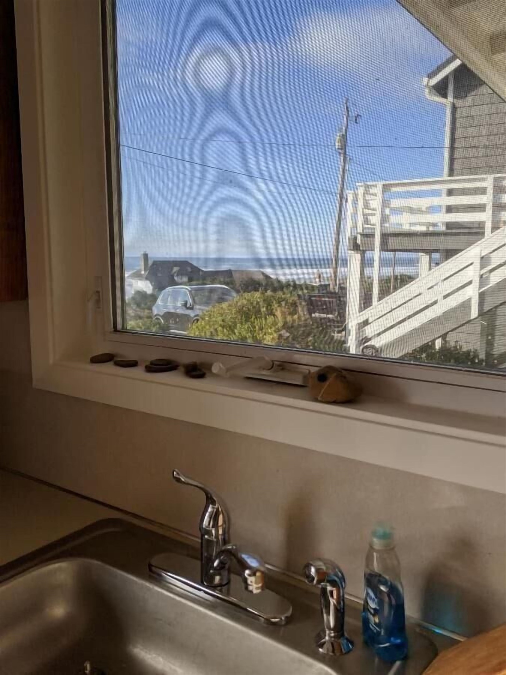view from kitchen sink
