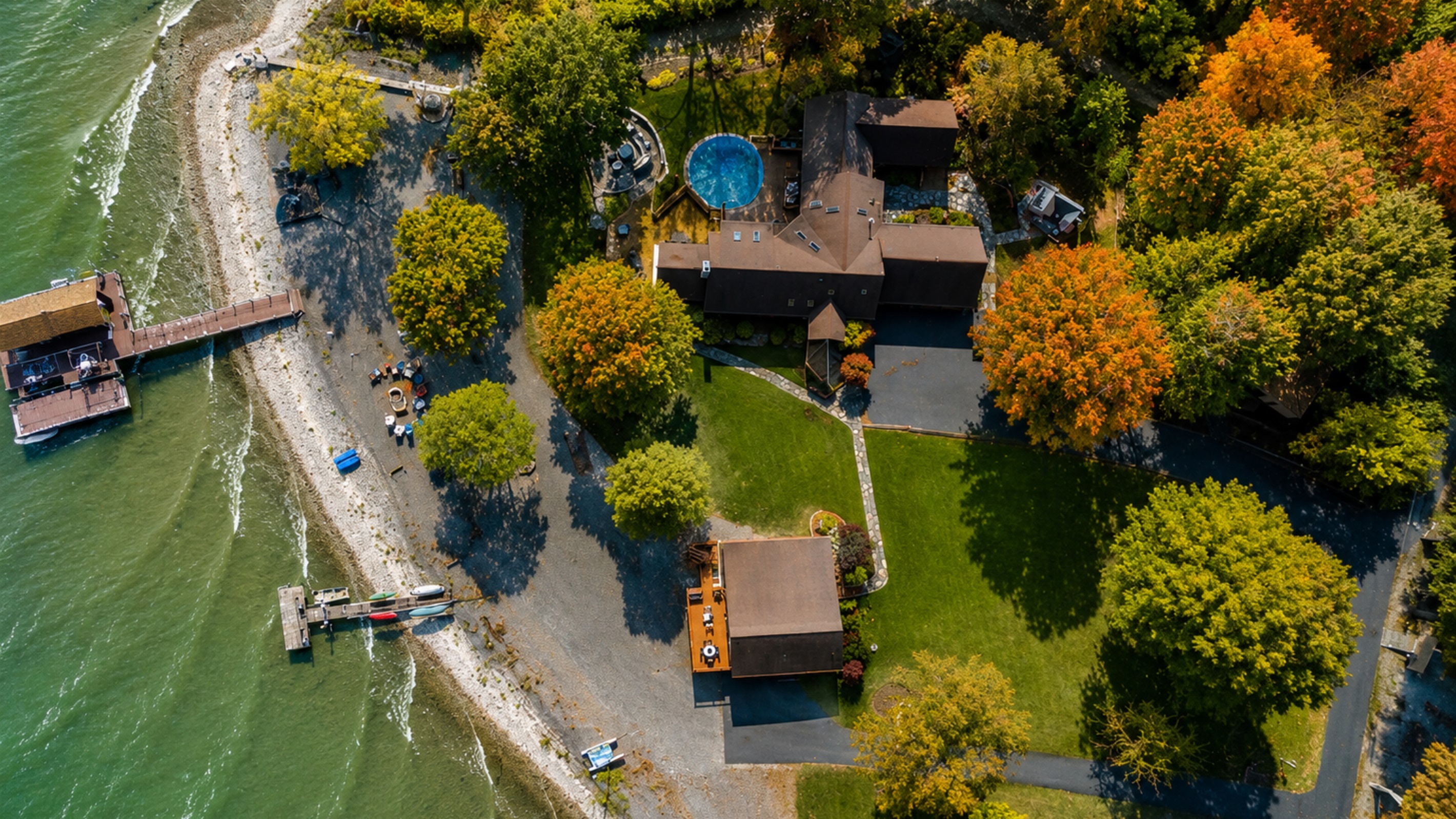 Perfectly positioned lakeside property with dock access and space for family adventures. Enjoy the Finger Lakes right from your doorstep.