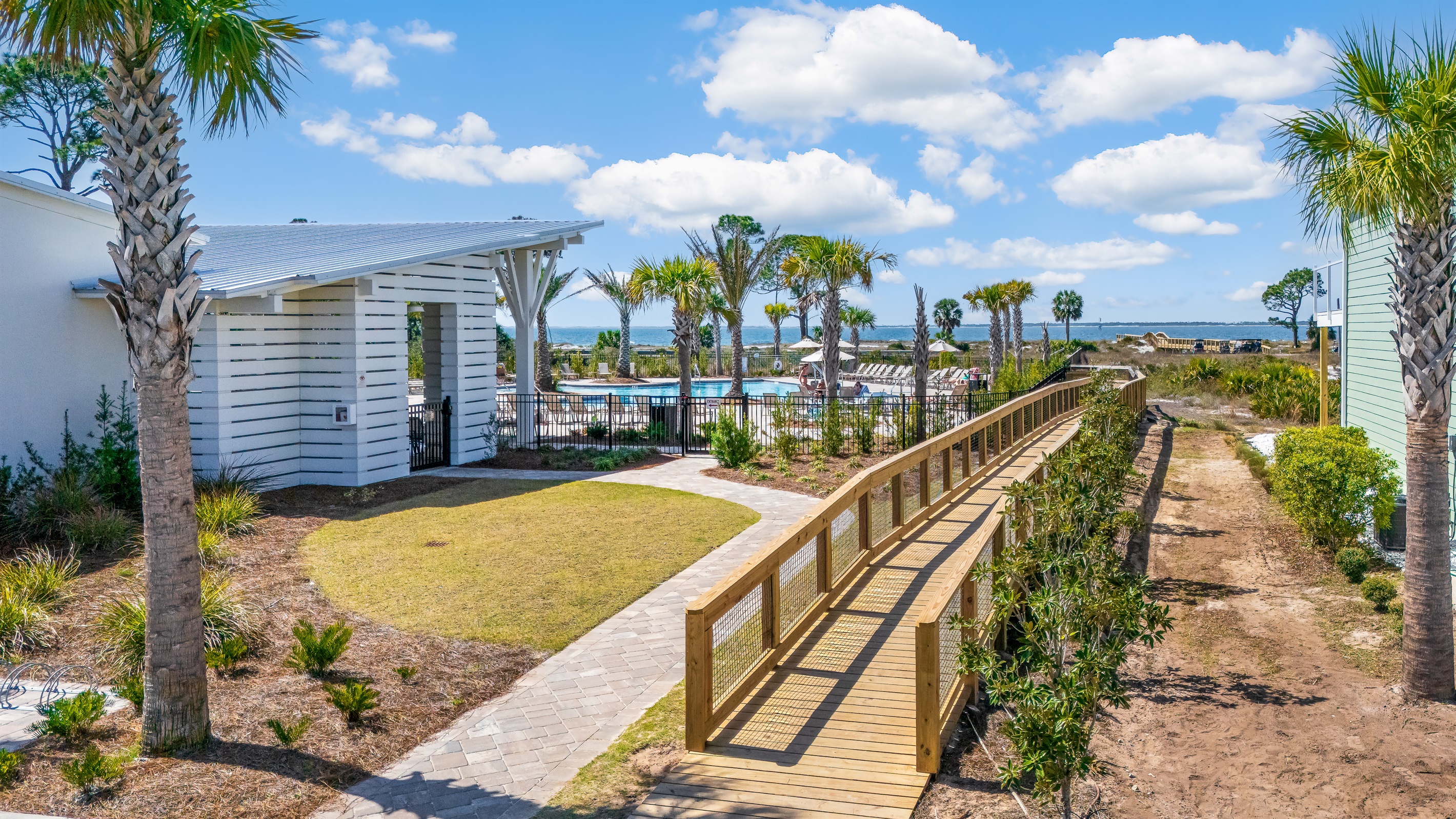 New Pool & Boardwalk Across the Street