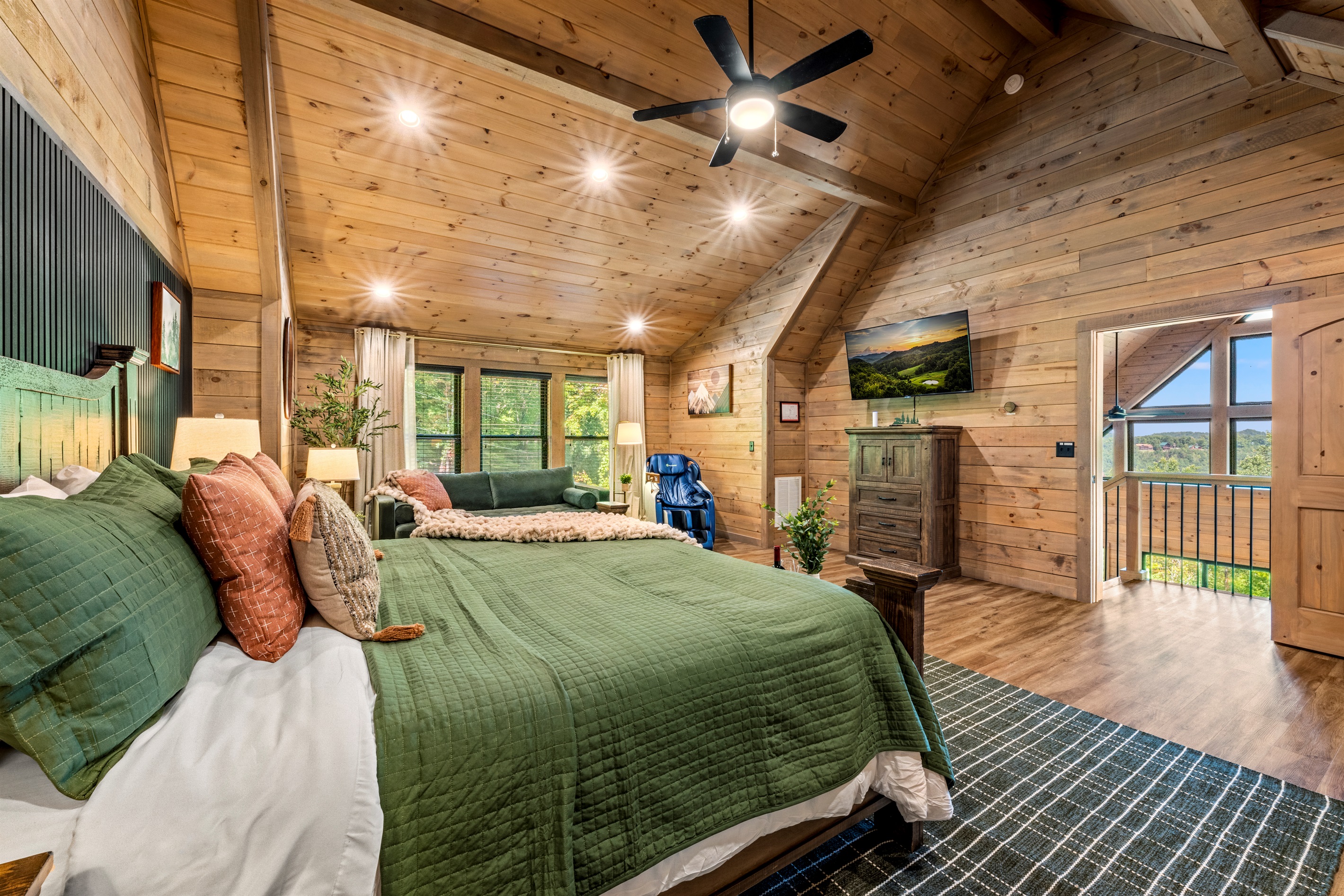 🌄 Wake up, sip coffee, and gaze at that view. The entire upstairs is your private, peaceful kingdom.