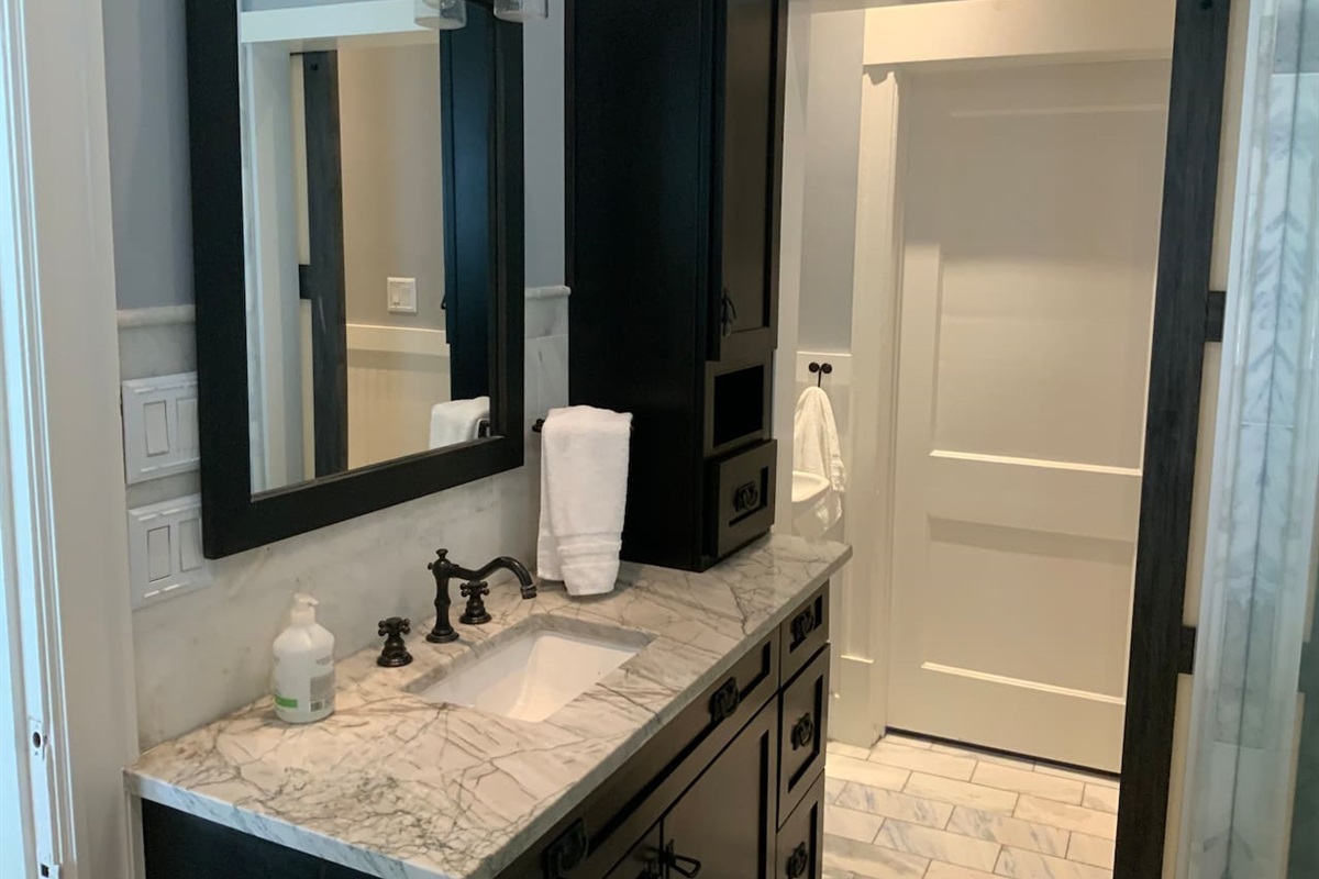 Second sink/vanity area in master bath.