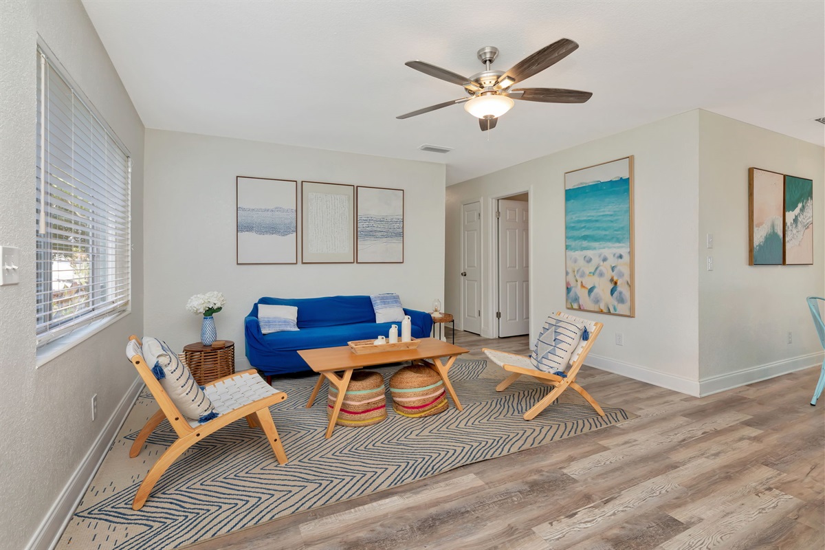 sit back and relax in the living room!