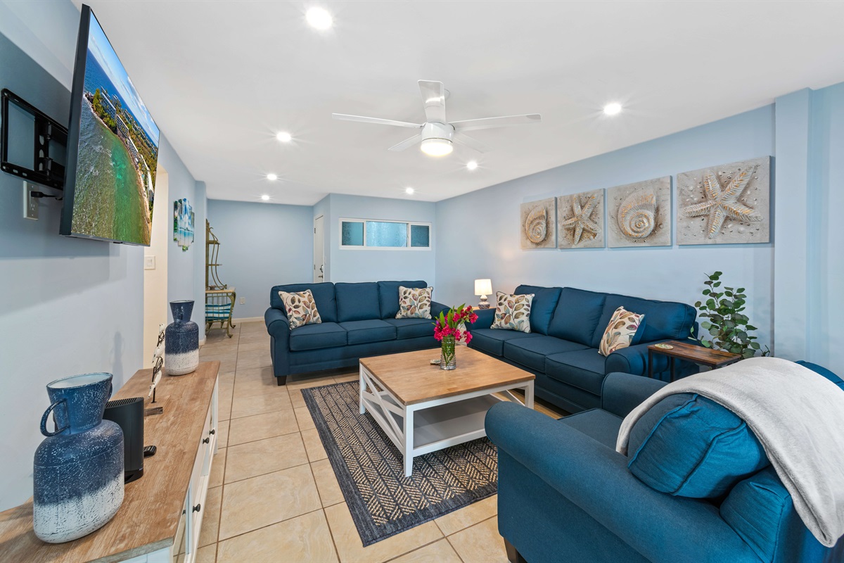 Big comfy couch for movie night!