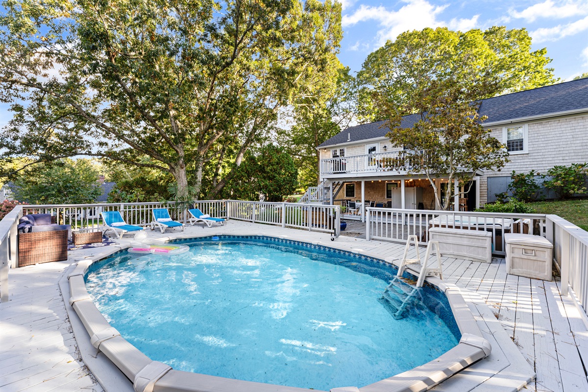 Dive into fun in our sparkling swimming pool!