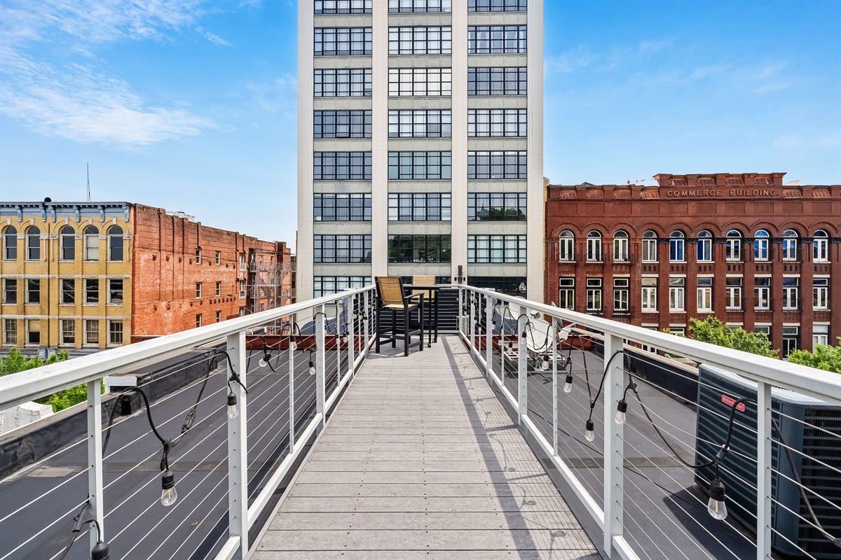 From sunrise to sunset, enjoy stunning views from your own private rooftop.