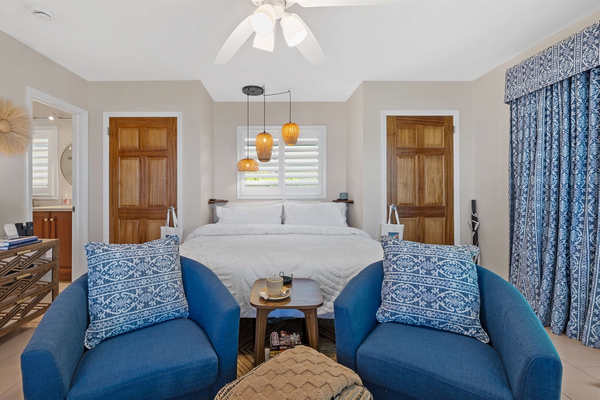 A king size bed for ultimate comfort