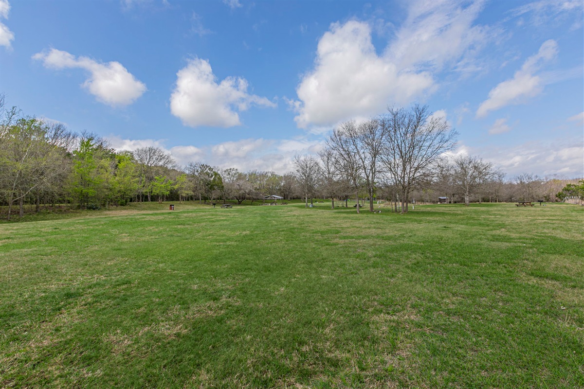 A two minute drive to the river access