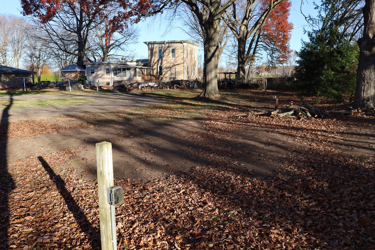 the house from the camping area