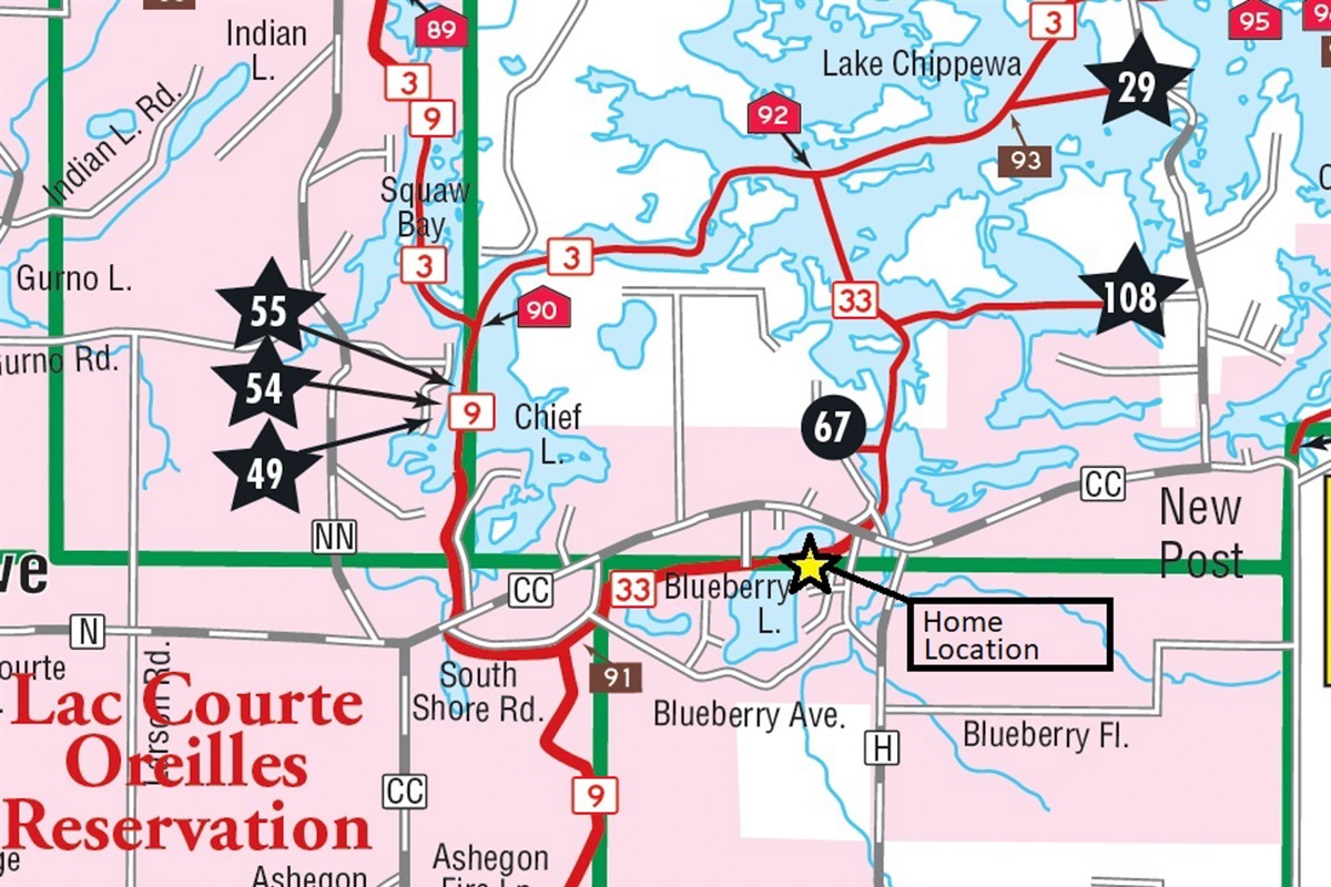 Snowmobile right from your front door, with access from the boat launch! See Sawyer County Snowmobile Alliance maps for details.