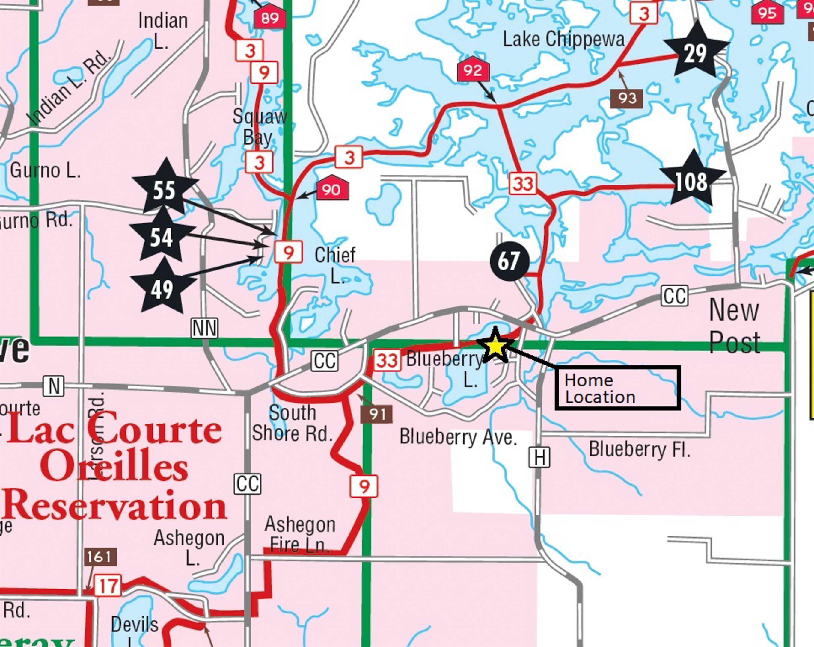 Snowmobile right from your front door, with access from the boat launch! See Sawyer County Snowmobile Alliance maps for details.
