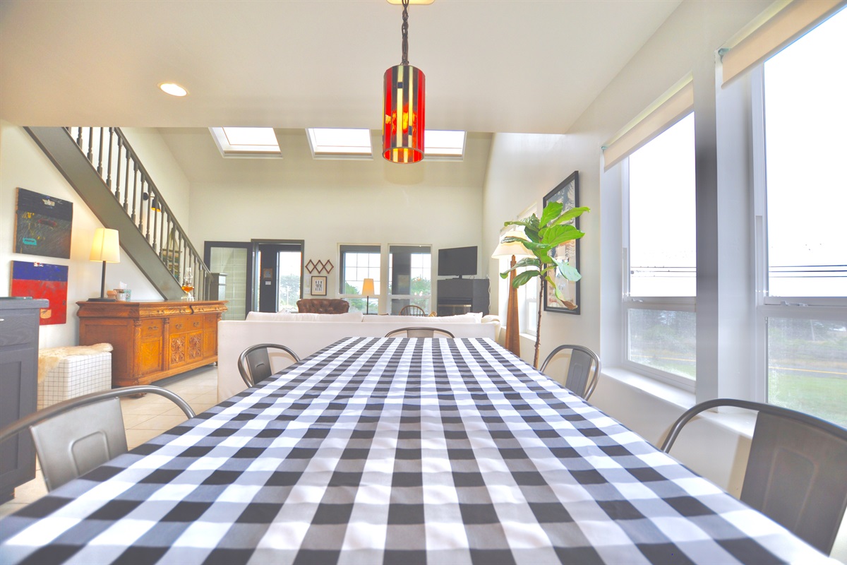 Bright and airy dining room