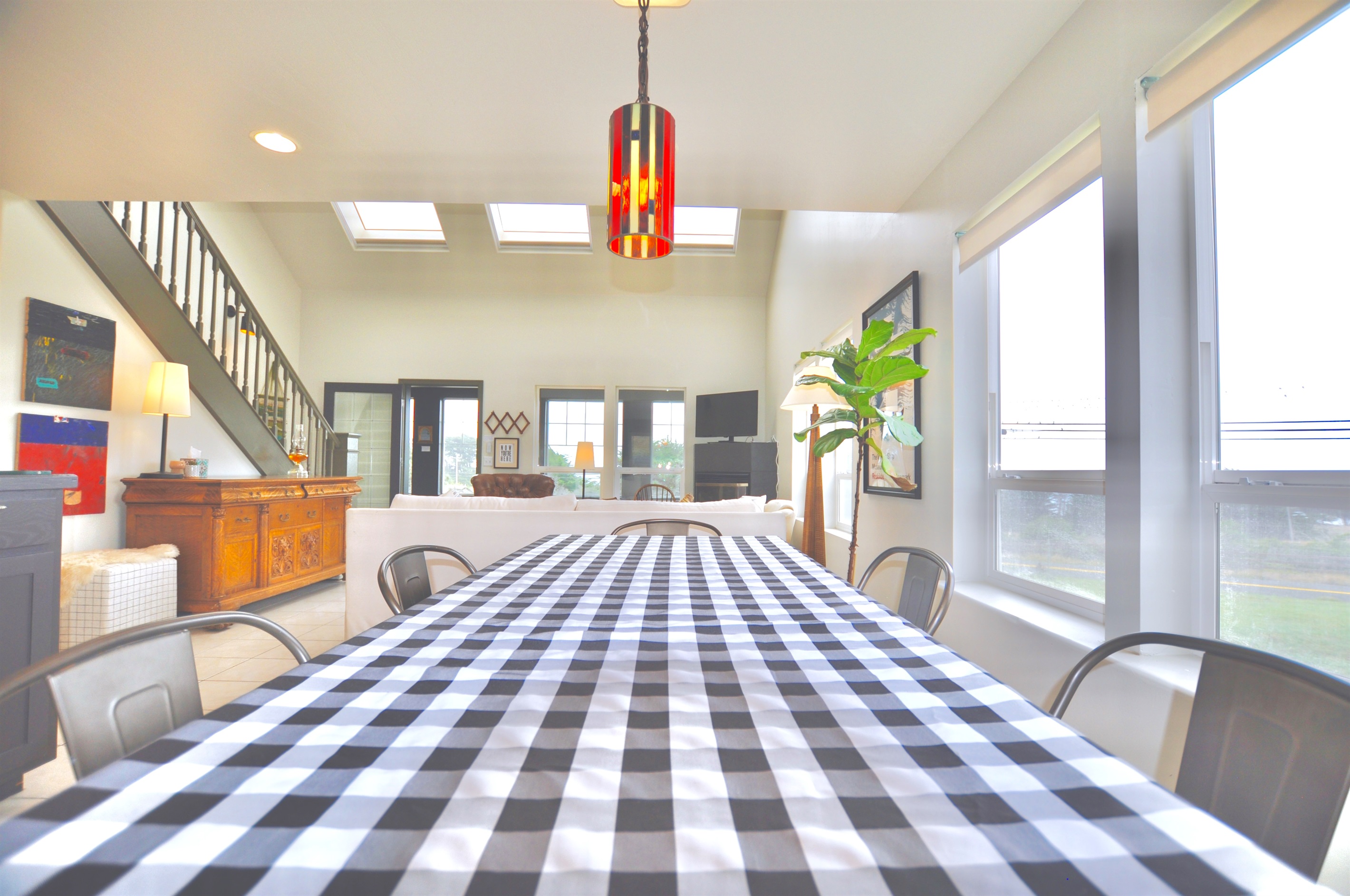 Bright and airy dining room