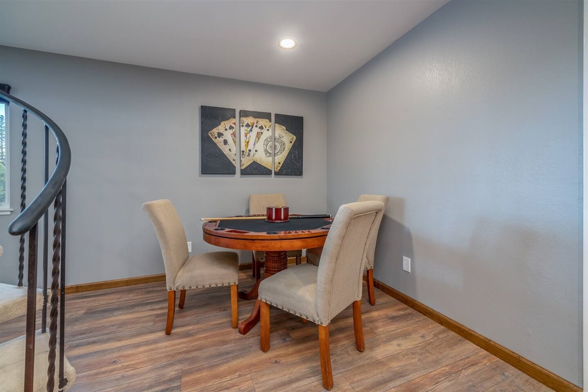 Game Room- Card Table/Bumper Pool