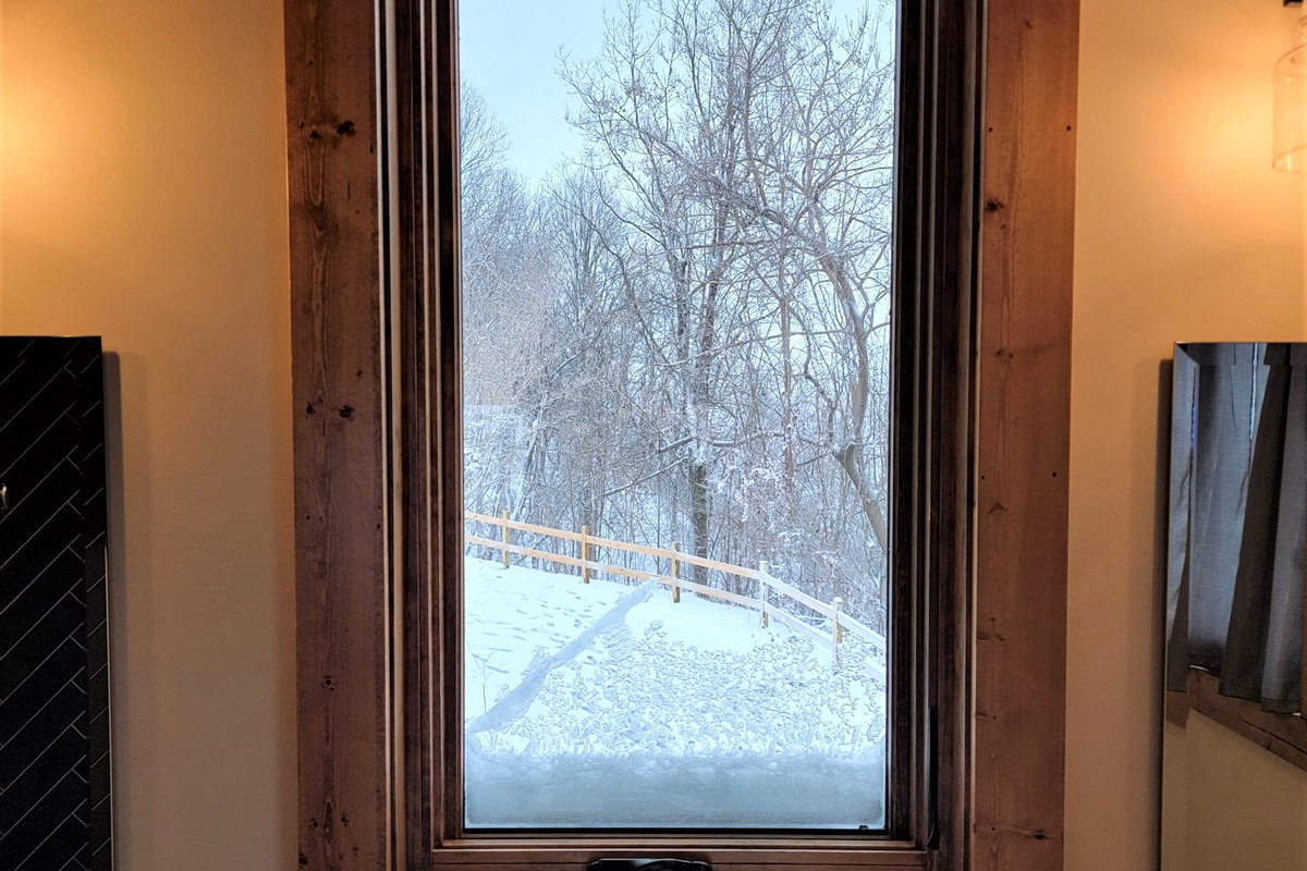 A snowy, winter morning