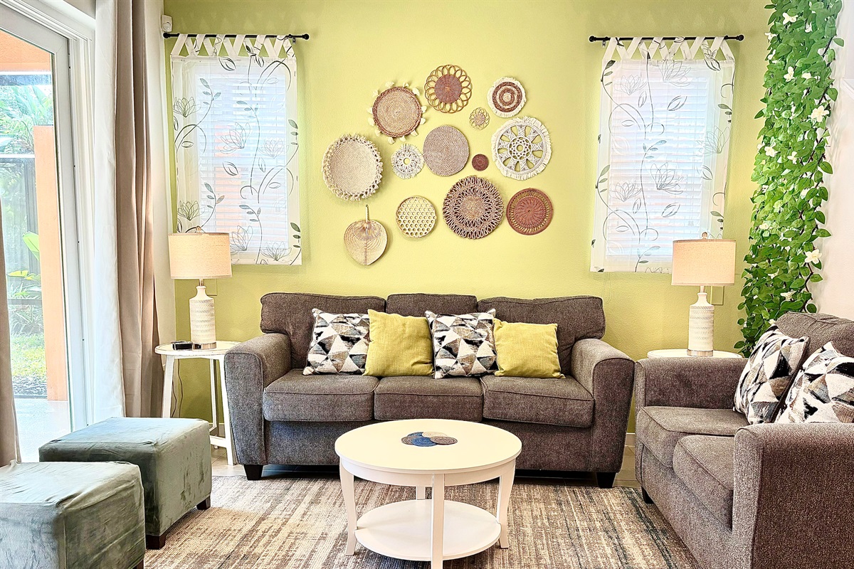 Living room with ample seating