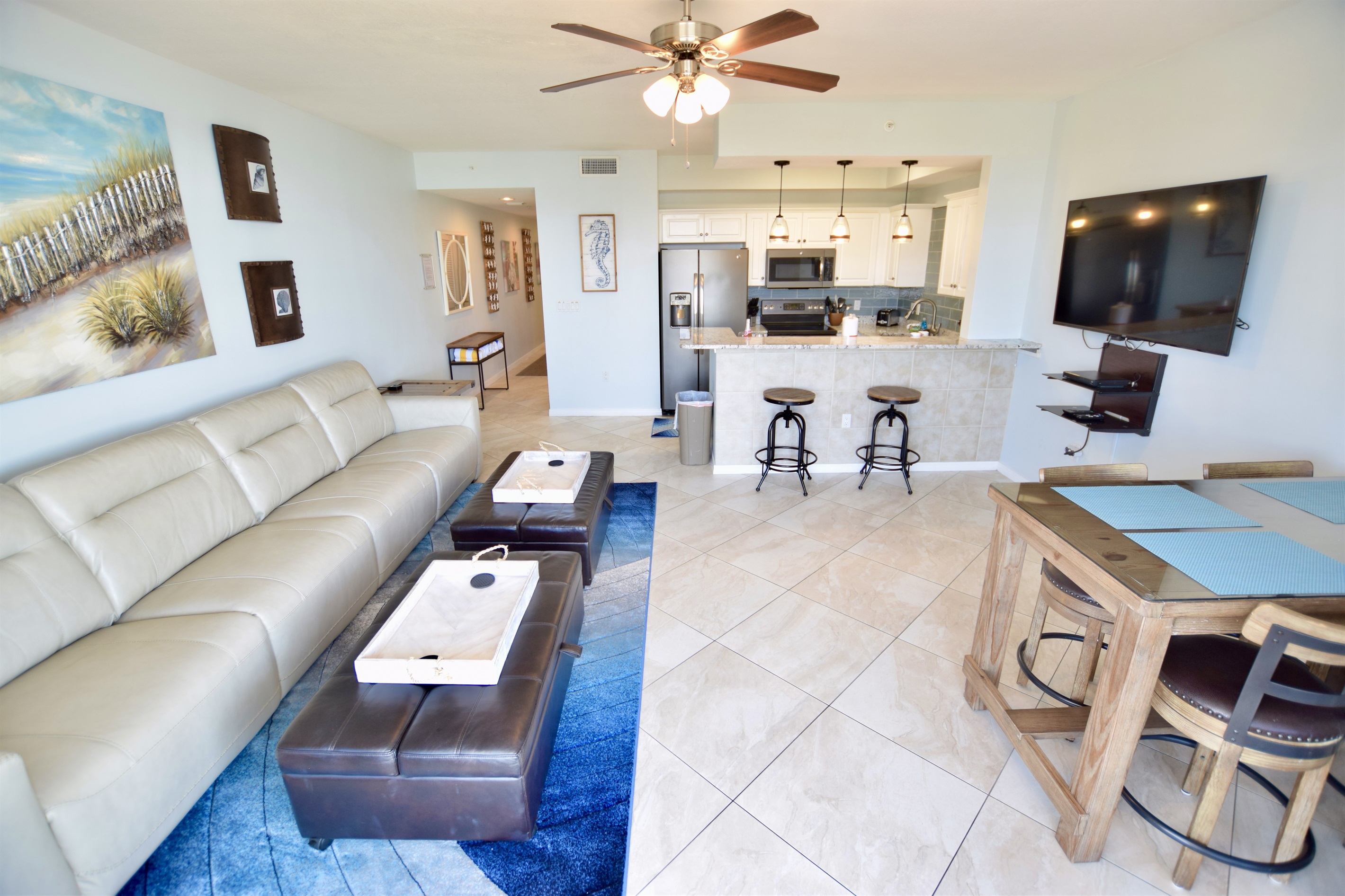 Destin West Gulfside #603: Living Room