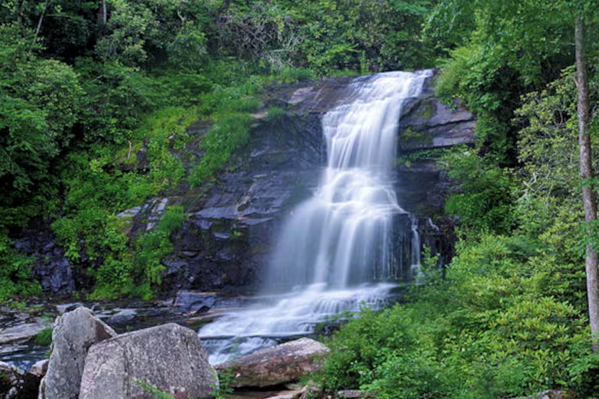 local waterfall in Connestee