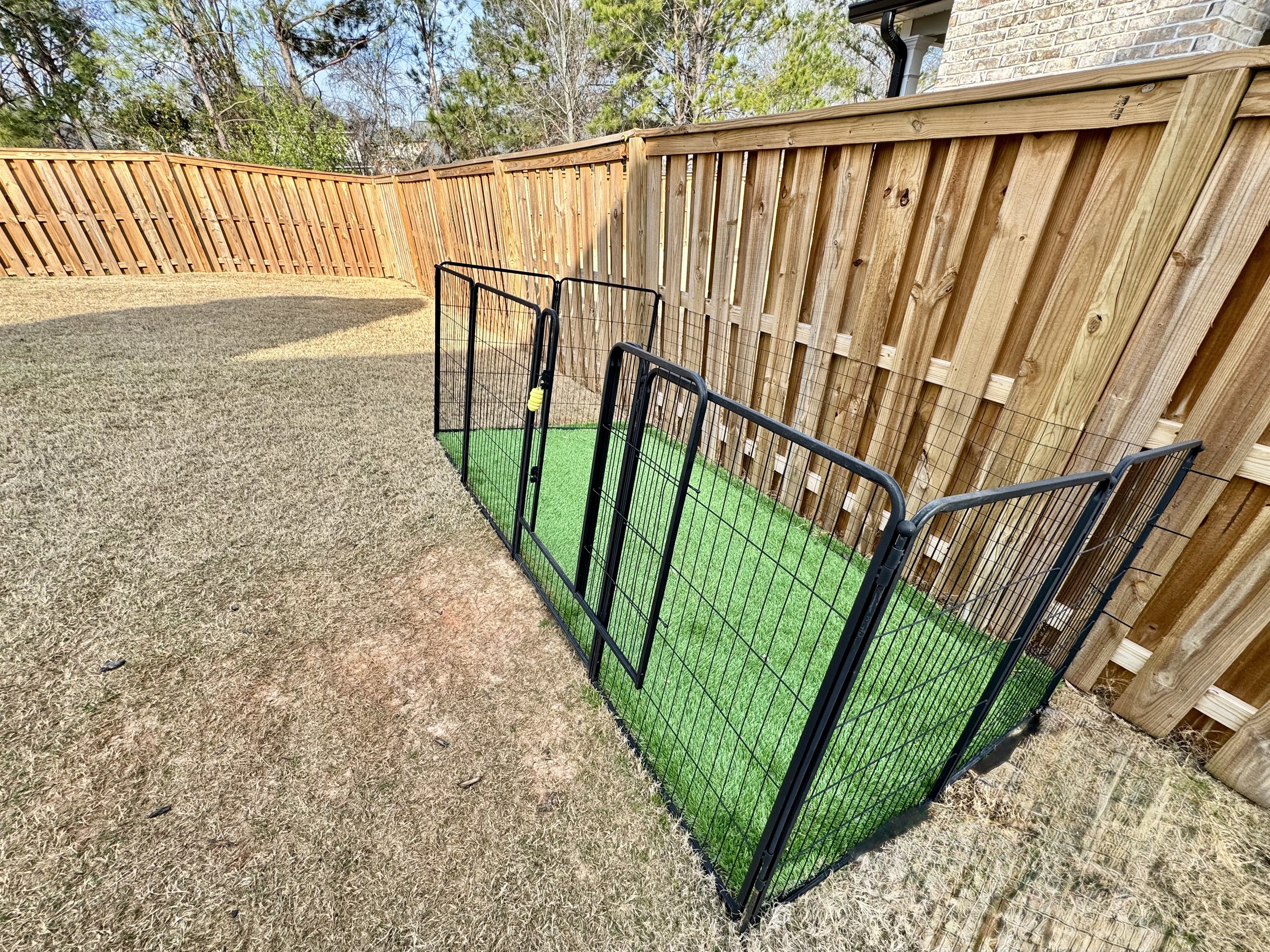 Paws welcome! Our convienient dog potty station keeps your furry friend comfortable and your stay stress-free