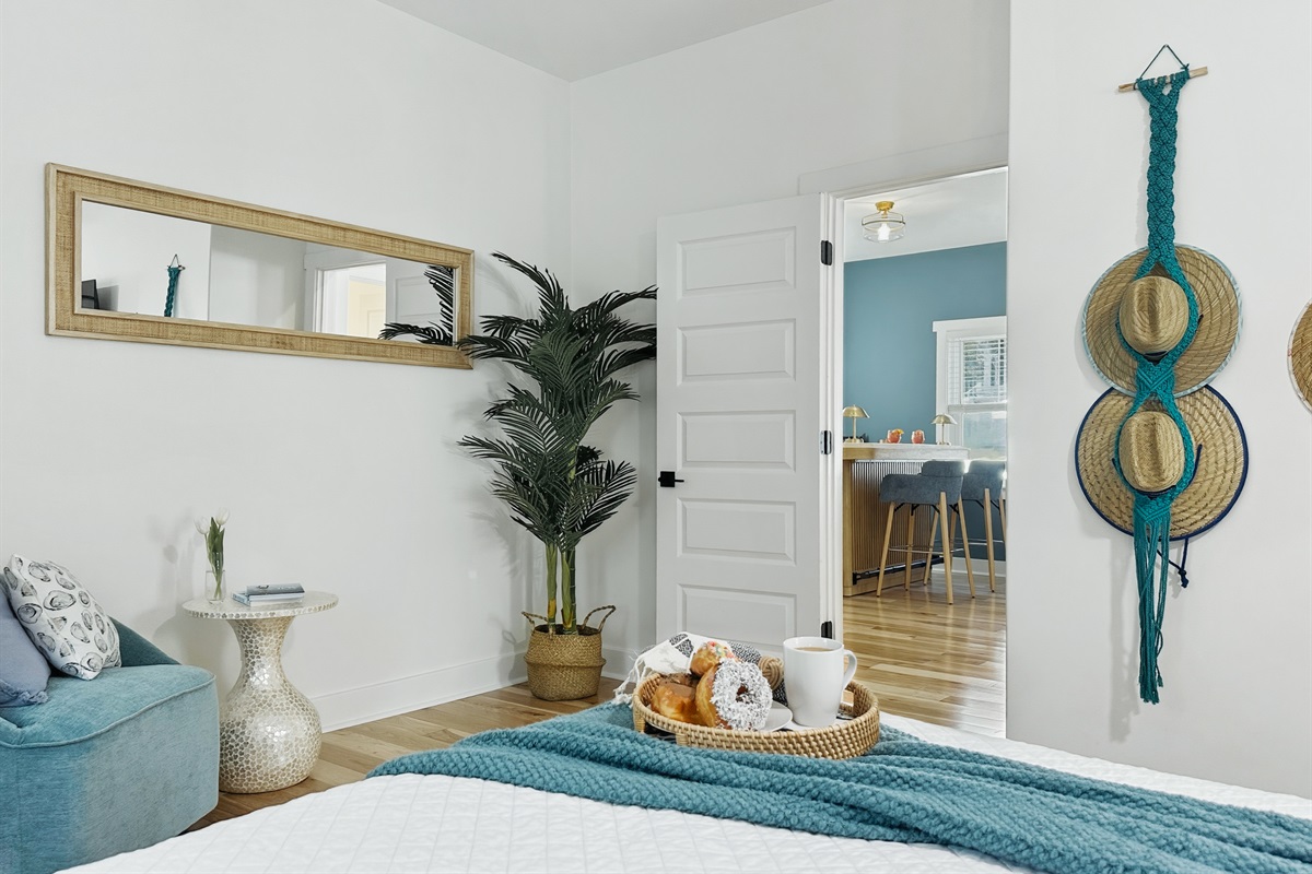 The location is perfect; just a few steps from the bar and games.