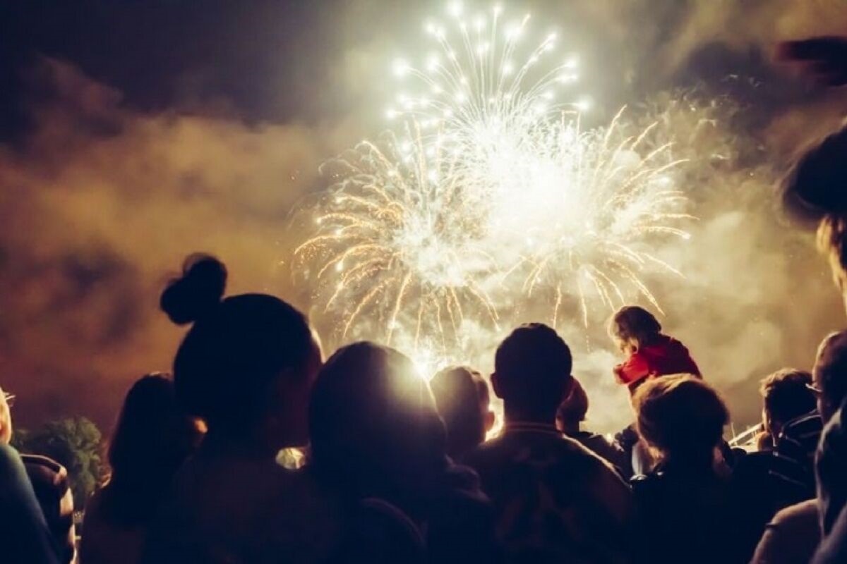 Fourth of July celebrations on the beach, in Marco Island
