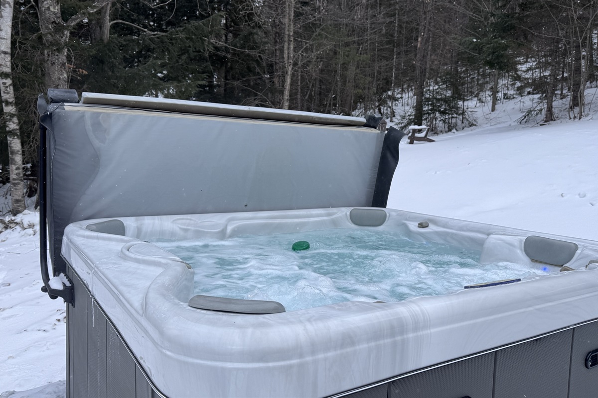 Hot Tub remains in use all year long!