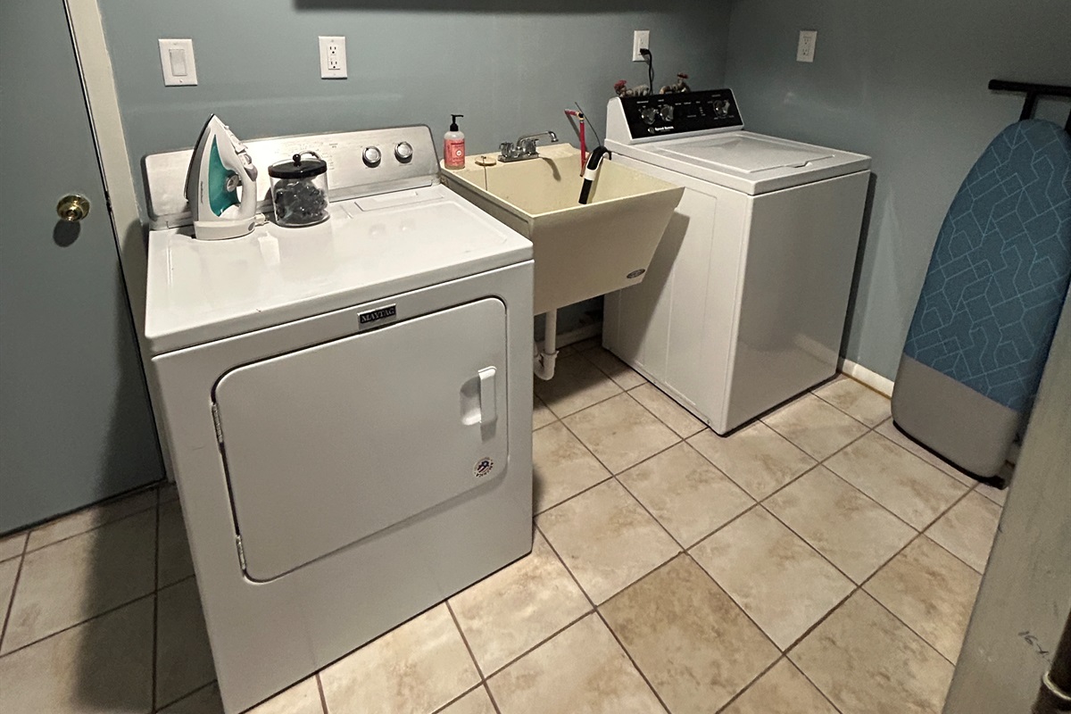 Full-sized washer and dryer available for our guests. 