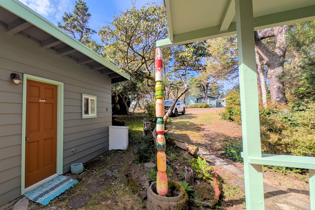 entrance to bunkhouse
