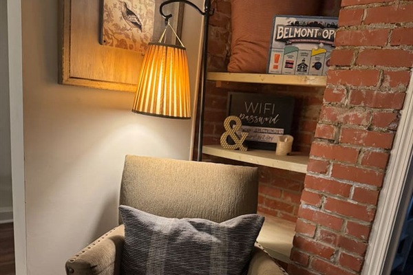 Comfy reading nook!
