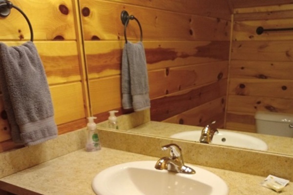 Half bathroom in the basement