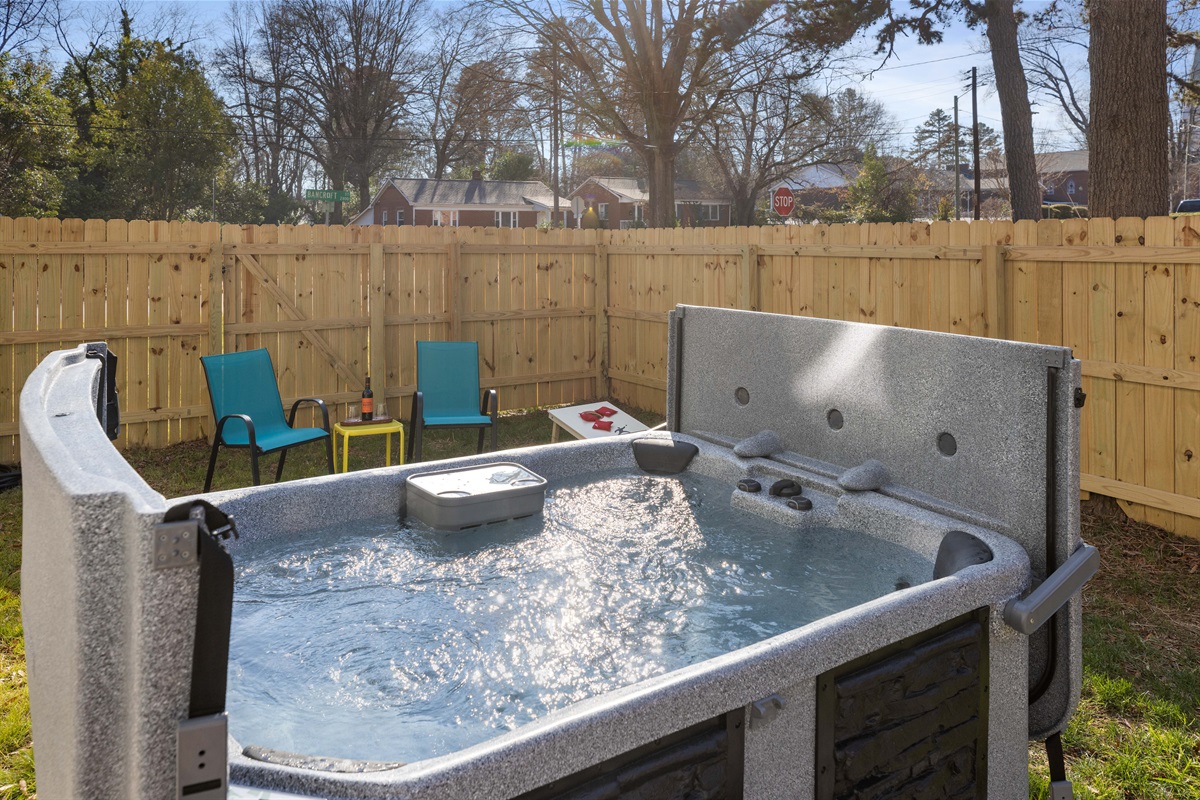 4-person hot tub.