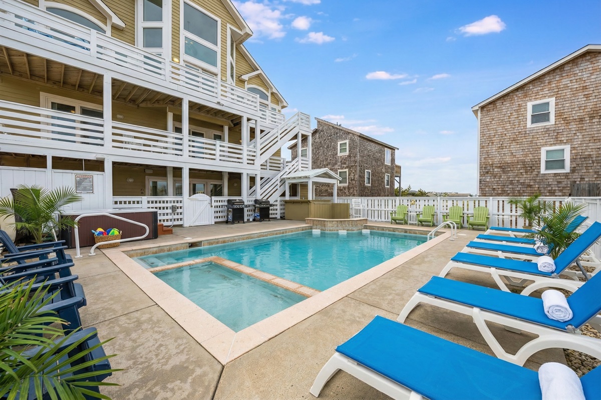 Resort Life: Pool deck level.