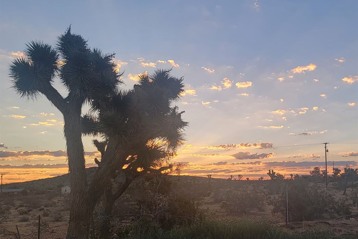 Sunrise over little mountain