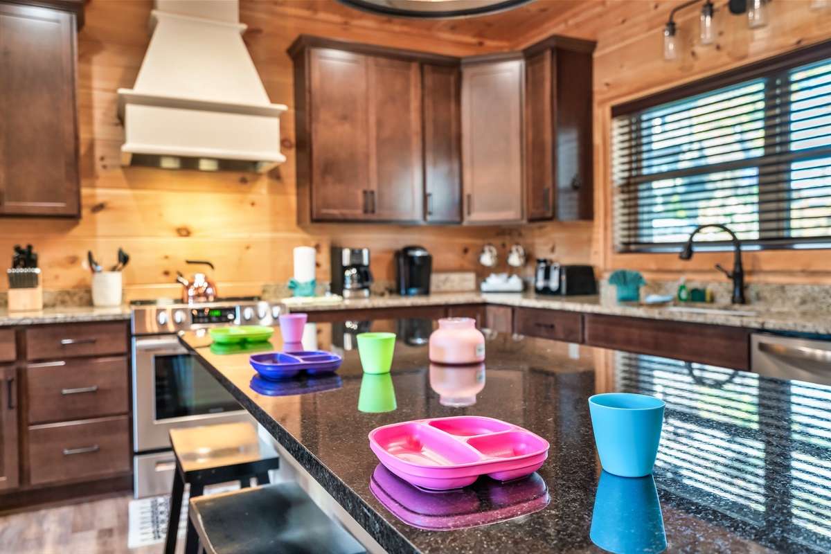 We provide utensils & plates for children