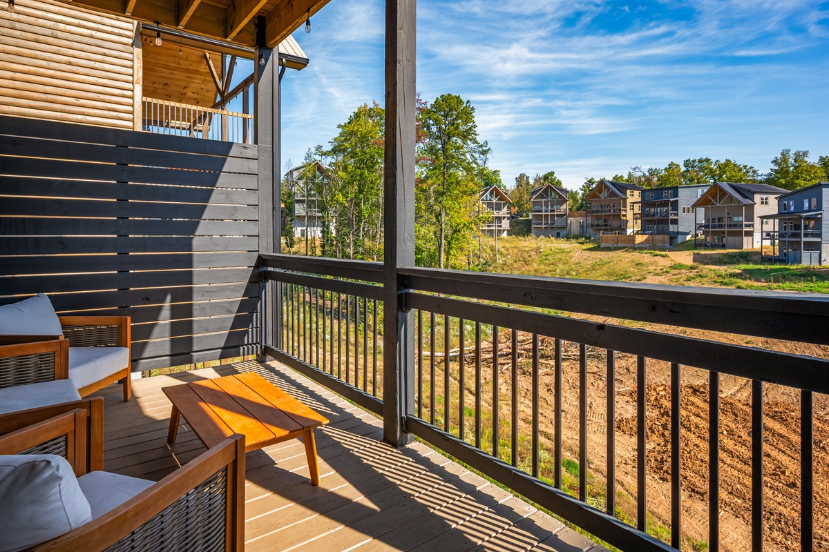 Covered Lower Level Back Deck