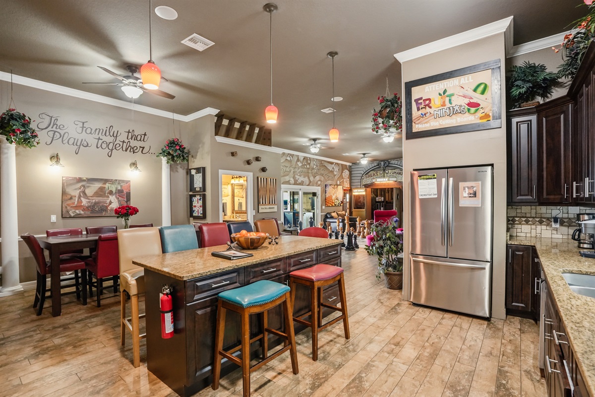 Kitchen facilities at Clermont large group estate