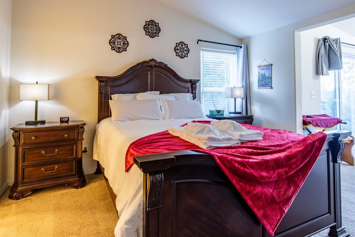 The spacious and comfy master bedroom features a master bathroom with a separate shower and soaking tub layout, have a walking closet along with a dedicated reading/office area. It also boasts a stylish dressing table