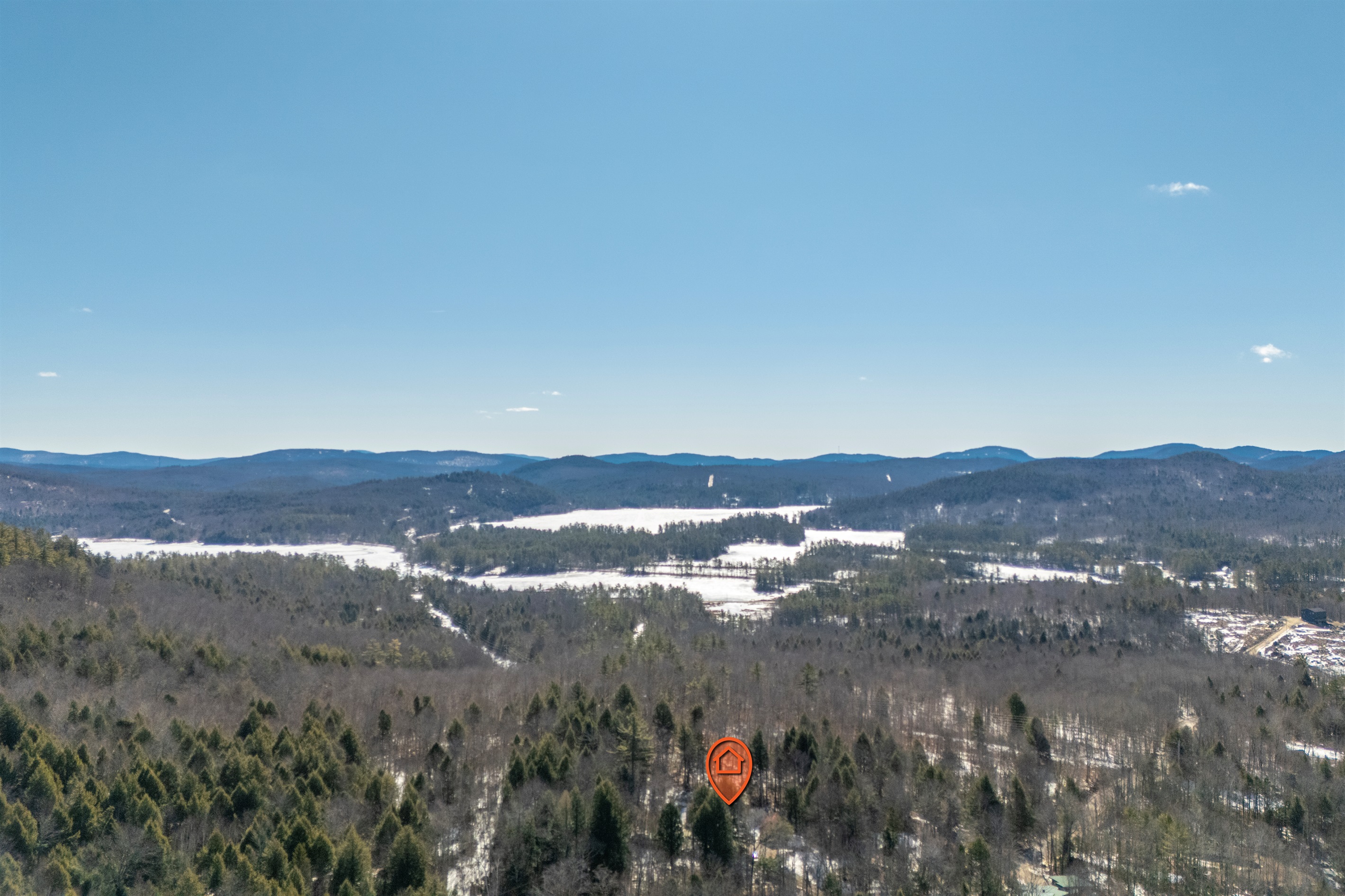 See the full layout of the home and surrounding space from above.