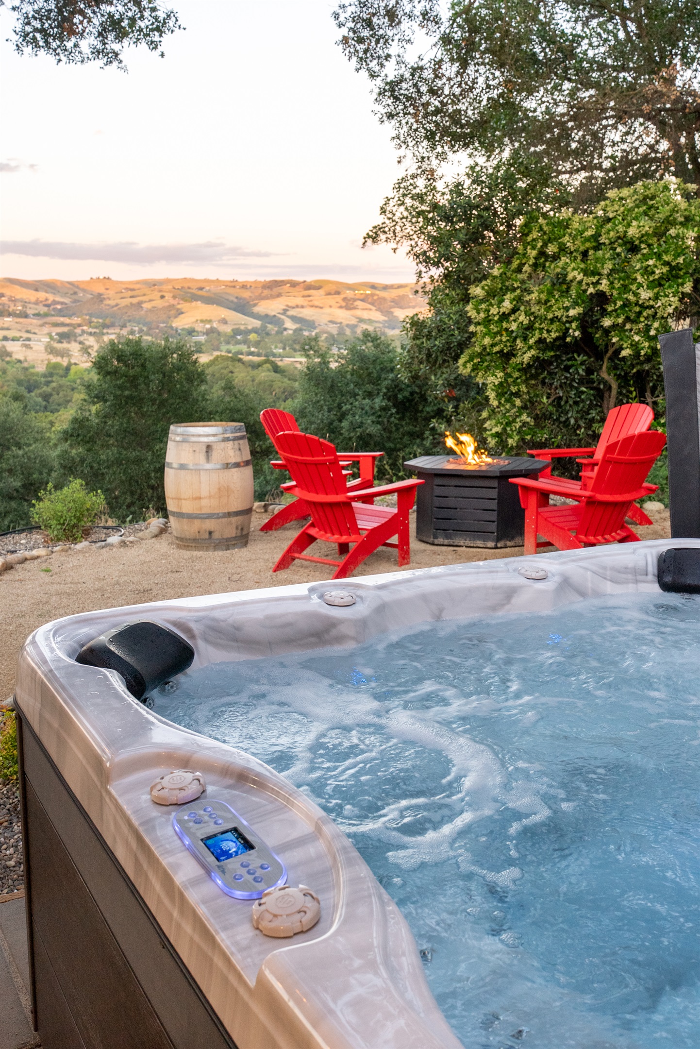 Your private hilltop spa for total relaxation.